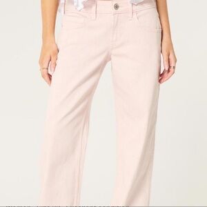 Hollister Blush Wide-Leg Jeans